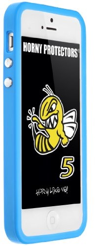 APPLE Horny Protectors Cover Case Bumper pokrowiec ochronny do iPhone 5 °C TPU silikonowe jasnoniebieski