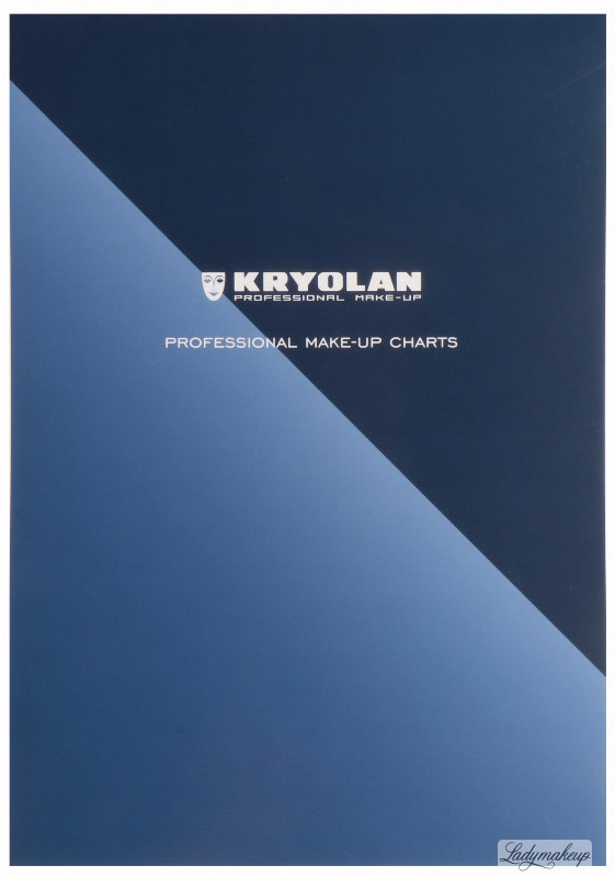KRYOLAN PROFESSIONAL MAKE-UP CHARTS - Szablony do projektowania makijażu - ART. 77725 KR77725