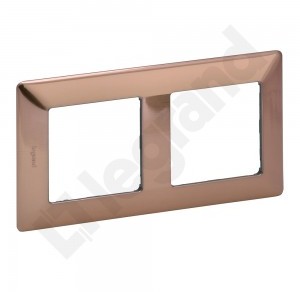 Legrand Ramka podwójna Valena Life miedziana 754162