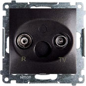 Kontakt Simon KONTAKT - RTV przelotowe antracyt DAP10.01/48 SIMON54