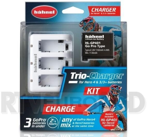 Hahnel Trio-Charger KIT 10 x 17,90 zł HŁ TRIO CHARGER KIT