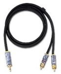 Oehlbach OEHLBACH NF 1/Jack Audio Cable, 1 X gniazdo na 2 X cinch Czarny 1.00 m 2056