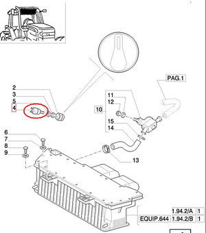 CNH POTENCJOMETR REGULACJI NAWIEWU 83907434 - D5NN15122A