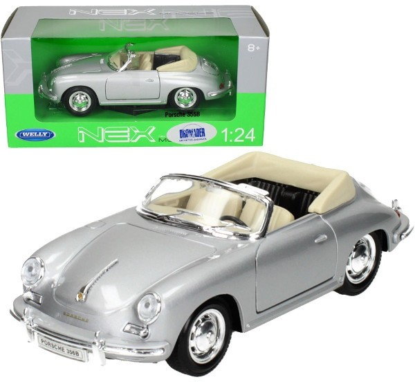 Welly Porsche 356B, srebrne WE29390