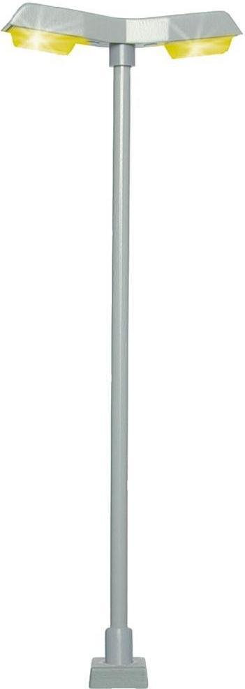 Viessmann Lampa uliczna podwójna LED 60971 100 mm skala H0 biała