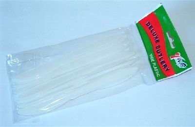 Party sztućce plast. noże 12szt: w wor. z zaw. (R.0%)