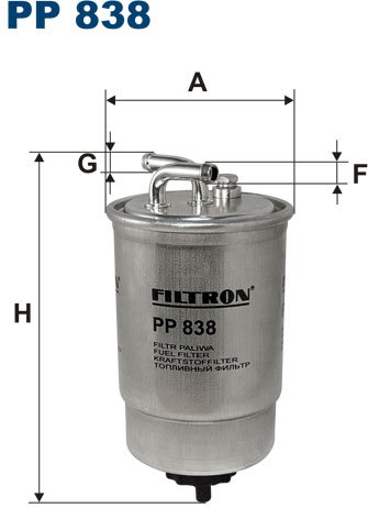 Zdjęcia - Filtr paliwa Filtron  PP838/1 