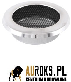 Parkanex KRATKA KOMINKOWA OKRĄGŁA CHROM SZLIFOWANY FI160 PX_KKO_CHSZ_160_1
