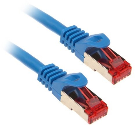 InLine 76400b S/FTP Patch cable ( MHz, PCW, miedź, 10 m) Niebieski 4043718036875