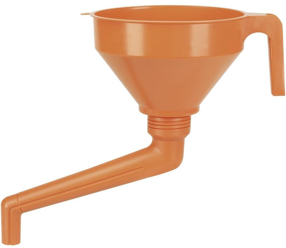 PRESSOL Lejek kątowy 02562 O 160 mm/20 mm długość wylewki 200 mm 1 2 l pomarańczowy