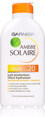 Garnier Ambre Solaire Protection Lotion Ultra-Hydrating SPF20 mleczko do opalania 200ml