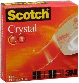Scotch 3M Taśma klejca CRYSTAL 19 mm x 33 m w pudełku 3M022