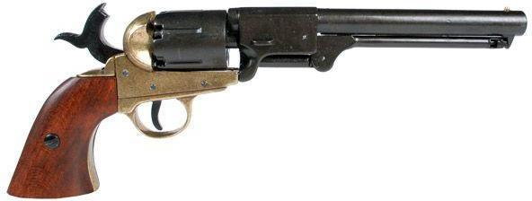 Denix Colt Navy z 1851r, złoto-czarne wykończenie 1083/L