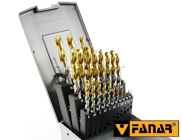 HSS Zestaw wierteł CZW-24 E INOX TiN - 24 sztuki