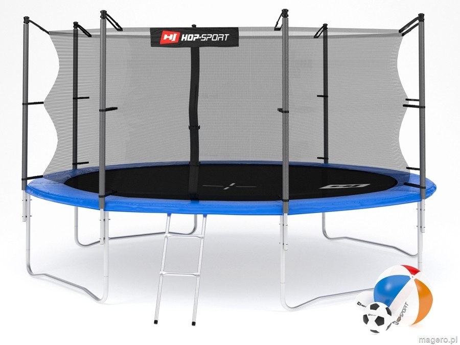 Hop-Sport Trampolina 14ft 427cm) z siatką wewnętrzną