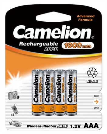 Camelion Akumulator Ni-MH AAA R03 1000mAh 4-pack 17010403