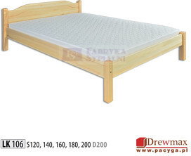 Drewmax Łóżko Sosnowe typ LK 106