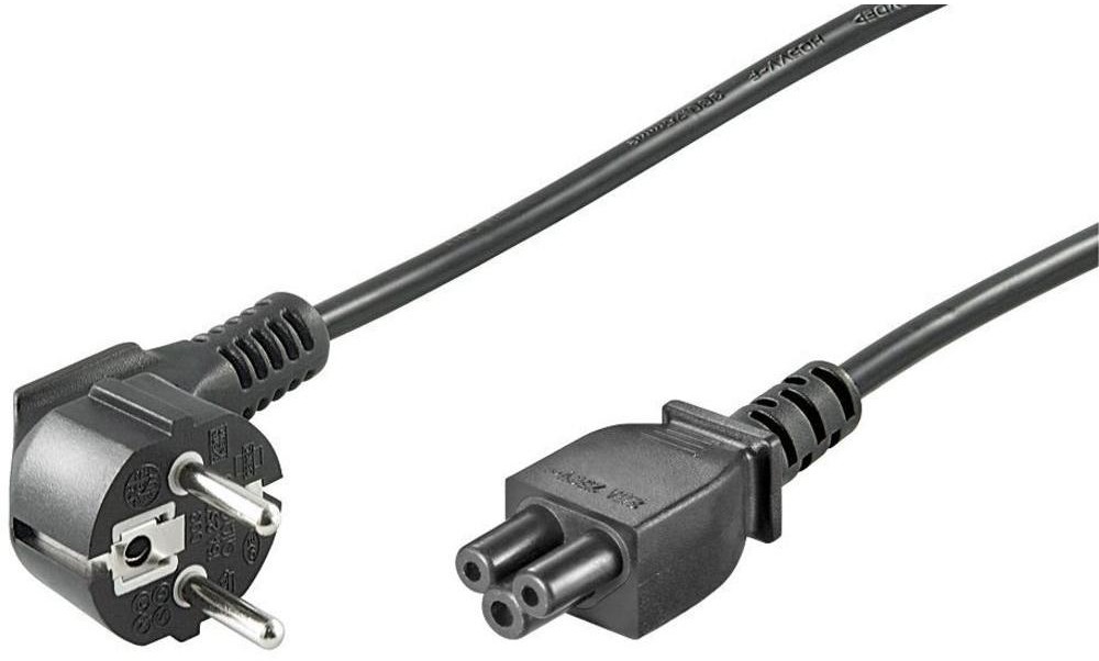 Goobay Kabel sieciowy 44877 [ Złącze męskie z uziemieniem Złącze IEC typ C5)] 3 m czarny