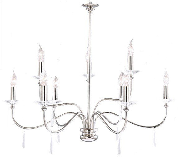 Elstead Lighting Finsbury Park FP 9 PN - Lampa z Kloszem 9 FP9 POL NICKEL