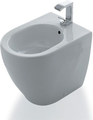 Cielo SMILE BIDET stojący mini BIAŁY Z OTWOREM SMBIDR