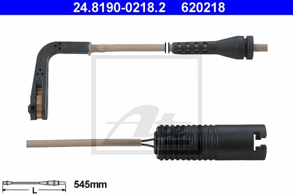 ATE CZUJNIK KLOCKÓW HAM  24.8190-0218.2 BMW E39 520D, 520I, 525I 00-03, 523I 95-00, 525TDS 96-03