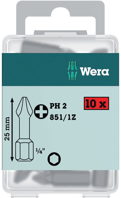 Wera 1/4 PH, 2x25 10 szt. (5072401001)
