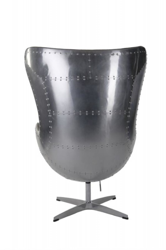 D2.Design Jajo Fotel inspirowany Egg Alu 84x76 cm czarny 24965 Kraków