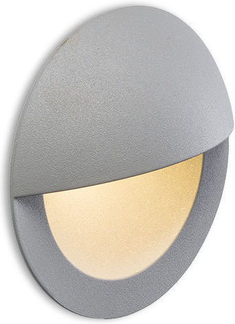 Redlux Oprawa do wbudowania ASTERIA srebrnoszara 230V LED 3W IP54 3000K R10558 -