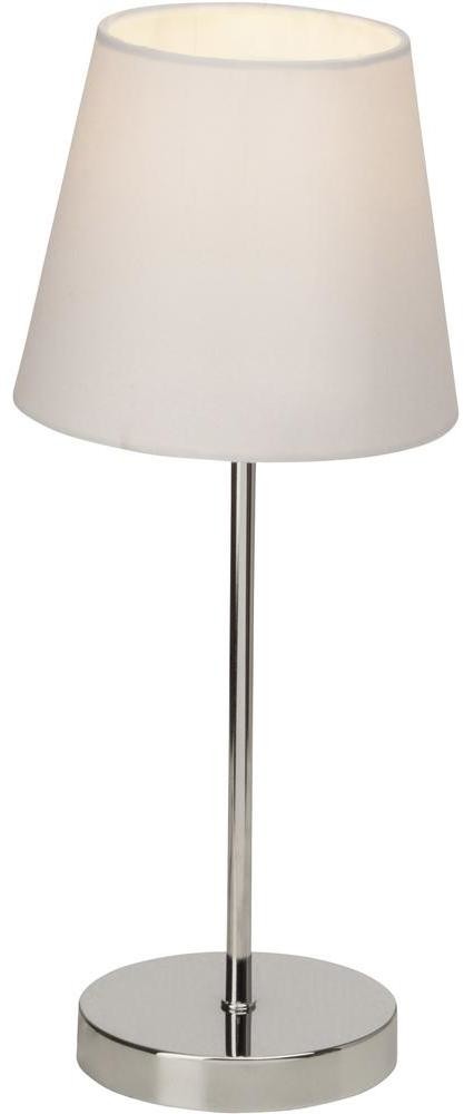 Brilliant Lampa stołowa 94874/05 E14 1 x 40 W 230 V OxW) 16 cmx42 cm Biały Chrom