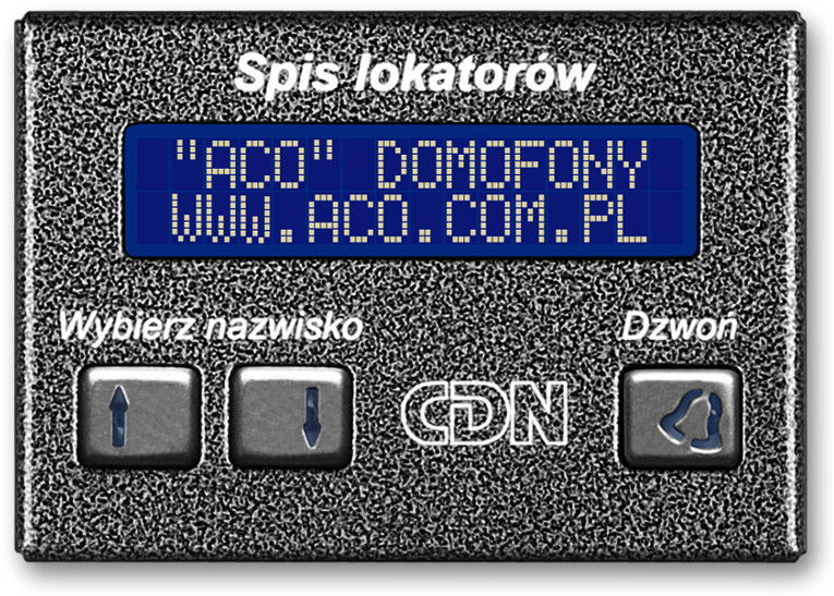 ACO Elektroniczny spis lokatorów grafit CDN-230E GR