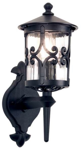 Elstead Lighting Zewnętrzna LAMPA ścienna HEREFORD BL10 KINKIET metalowa OPRAWA ogrodowa IP23 outdoor czarny