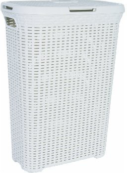 Curver Poland Sp. z o. o. Kosz na bieliznę 60L RATTAN KREMOWY