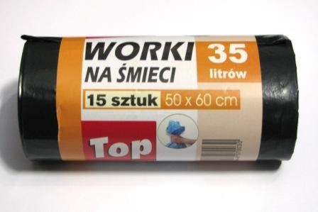 Magnat Worek Na Śmieci Ldp 35 L. 50/60 15 Szt (Wor000079)