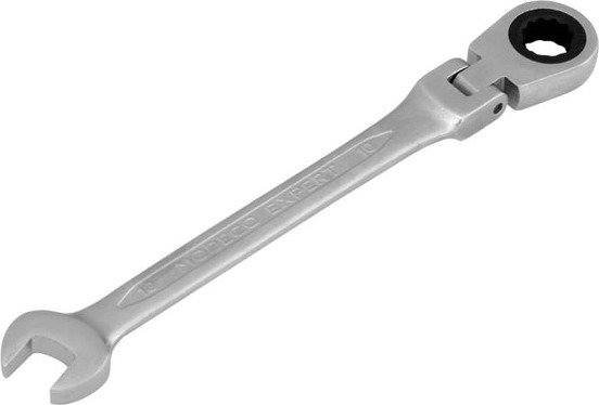 Modeco Klucz oczkowo-płaski z przegubem i grzechotka 13 mm MN-59-713