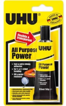 POWER TRANSPARENT KLEJ UNIWERSALNY UHU 33 ML
