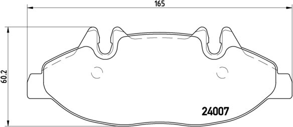 BREMBO Zestaw klocków hamulcowych, hamulce tarczowe P 50 050