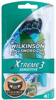 Wilkinson Sword Xtreme 3 Sensitive maszynki jednorazowe Aloe Vera 4 szt