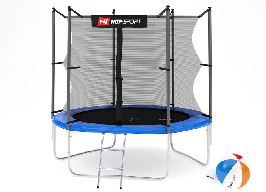 Hop-Sport Trampolina ogrodowa z siatką wewnętrzną 244 cm