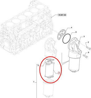 CNH FILTR SILNIKA NEW HOLLAND 2996570 - 504179764