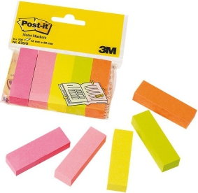 Post-it 3M Zakładki indeksujące 15x50 5 kolorów 3M089