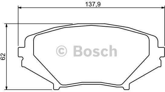 Bosch Zestaw klocków hamulcowych, hamulce tarczowe 0 986 494 220