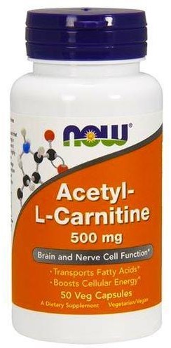 NOW Acetyl L-Carnitine 500Mg - 50Vegcaps