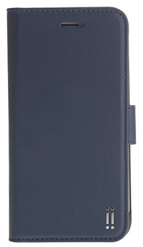 Aiino Booklet Eco B-Case Skórzany pokrowiec ochronny osłona do Apple iPhone 7/7S, niebieski