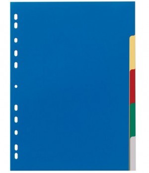 DURABLE Przekładka PP A4, kolorowe indeksy, 5 części