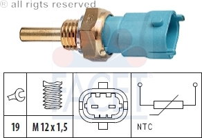 FACET Czujnik, temperatura oleju 7.3239