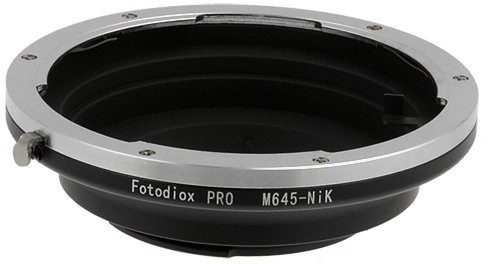 Fotodiox Pro Lens Mount Adapter, Mamiya 645 Lens to Nikon F-Mount Camera  does not work with M645 Digital AF or Phase 1 Lenses 07LAm645nkp