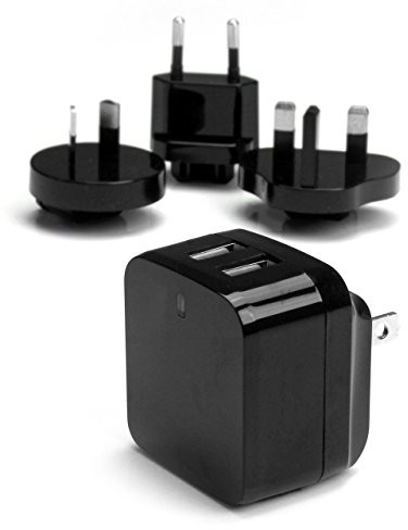 StarTech Startech Travel Wall ładowarka (2 port, USB), czarny USB2PACBK