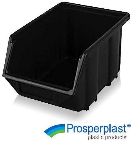 Prosperplast pudełko magazynowe 78x118x68 mm, czarne ECOBOX NP4