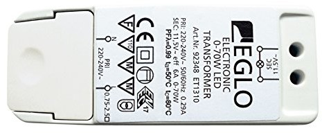 Eglo 92348 transformator LED 0 70 Watt plastik, biały