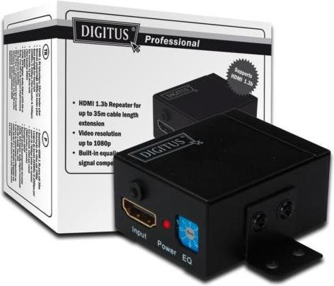 Digitus Repeater wzmacniacz HDMI do 35 m ,Equalizer, 1080p, DTS-HD, HDCP, LPCM (HOSA MBL-110)